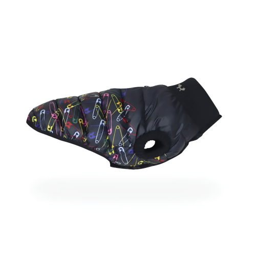 Куртка United Pets для собак Polar 40, черный с разноцветными булавками