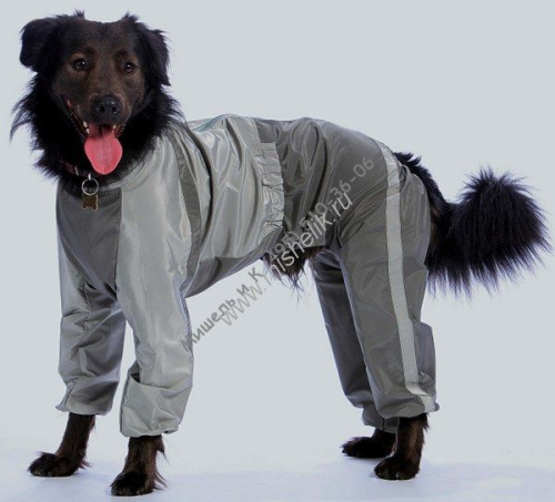 ТУЗИК ош 64 ог 104 от 89 дс 70 рост 78 комбинезон холодный для породы черный терьер сука