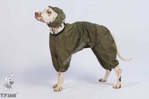 ТУЗИК ош 37 ог 54 от 43 дс 39 рост 43 комбинезон теплый для породы бассенджи сука