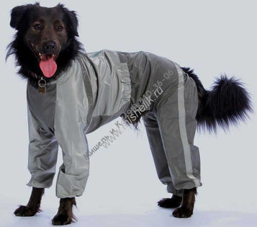 ТУЗИК ош 66 ог 110 от 94 дс 72 рост 80 комбинезон холодный для породы черный терьер кобель