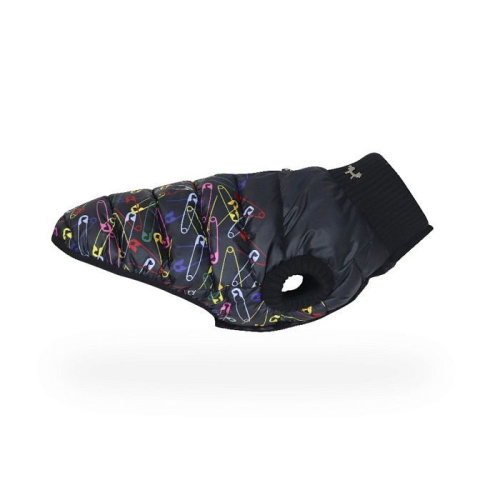 Куртка United Pets для собак Polar 30, черный с разноцветными булавками