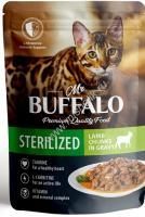MR.BUFFALO STERILIZED 85 г пауч влажный корм для стерилизованных котов и кошек ягненок в соусе 