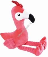 HOMEPET 20,5 см х 37 см игрушка для собак фламинго с пищалкой и шуршащим эффектом плюш