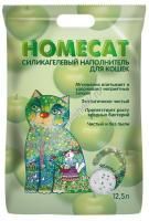 HOMECAT Яблоко 12,5 л силикагелевый наполнитель для кошачьих туалетов с ароматом яблока 