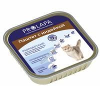 Prolapa Premium 100 г ламистер полнорационный консервированный корм паштет с индейкой для кошек 