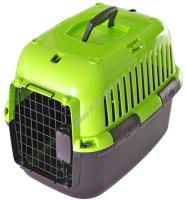 FAUNA INT EXPLORER SPLASH 49 см х 32 см х 32 см переноска металлическая дверка зеленая черная 