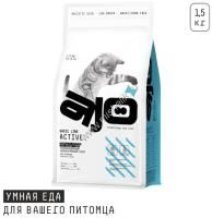 AJO Cat Аctive 1,5 г сухой полнорационный корм для взрослых кошек с индейкой 