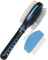 NOBBY щетка для щенков двухсторонняя большая 1х12