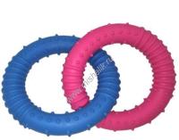 HOMEPET TPR 13 см игрушка для собак два кольца с шипами