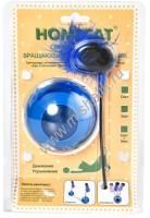 HOMECAT Ф 8 см х 23,5 см игрушка для кошек светодиодный шар с перьями на батарейках 3 шт х LR44 не входят в комплект