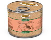 Organic Сhoice 240 г консервы для собак мелких и средних пород  перепелка с яблоком 