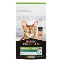 PRO PLAN 1,5 кг сухой корм для взрослых стерилизованных кошек и кастрированных котов, с высоким содержанием лосося 