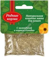 РОДНЫЕ КОРМА 15 г кошачья мята с календулой и корнем солодки 1х30