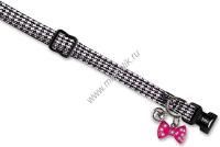 NOBBY PEPITA ошейник для кошек черно-белый 