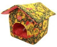 РОДНЫЕ МЕСТА Хохлома №1 32x33x36 см домик теремок для животных
