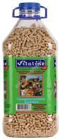 ВИТАЛАЙН 3 кг древесный наполнитель для грызунов и птиц опилки гранулированные 1х4