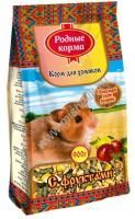 РОДНЫЕ КОРМА 900 г корм для хомяков с фруктами 