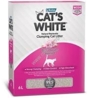 Cat`s White BOX Baby Powder 6 л наполнитель комкующийся с ароматом детской присыпки для кошачьего туалета