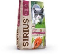 SIRIUS 400 гр сухой корм для взрослых кошек мясной рацион 