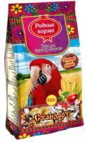 РОДНЫЕ КОРМА 900 г корм для крупных попугаев стандарт 