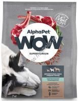 ALPHAPET WOW SUPERPREMIUM 7 кг сухой корм для взрослых собак средних пород с чувствительным пищеварением