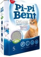 Pi-Pi Bent DeLuxe Clean cotton 5 кг комкующийся наполнитель для кошачьих туалетов 