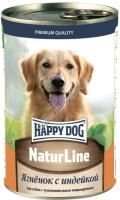 HAPPY DOG Natur Line 410 г консервы для собак ягненок с индейкой 