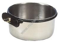 NOBBY 600 мл кормушка с винтовым креплением металл 1х96