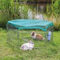 Загон для мелких грызунов с сеткой из 6 элементов (63 х 58 см), ф 126 см
