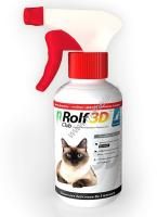ROLF CLUB 3D 200 мл спрей от клещей и блох для кошек 