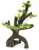 HOMEFISH Дерево бонсай 13,5 см х 9 см х 21,3 см грот для аквариума