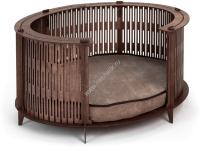 HOMEPET Wood 60 см х 45 см х 31 см лежанка для животных коричневая