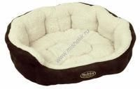 NOBBY TAIKA 55 см х 50 см х 21 см лежак мягкий коричневый бежевый 