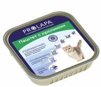 Prolapa Premium 100 г ламистер полнорационный консервированный корм паштет с кроликом для кошек 