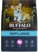 MR.BUFFALO PUPPY & JUNIOR 2 кг сухой корм для щенков и юниоров индейка 