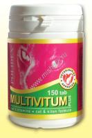 POLIDEX Multivitum plus 200 таб мультивитум плюс для кошек сбалансированная витаминно-минеральная подкормка профилактика авитоминоза 1х12