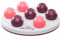 Развивающая игрушка для кошек "Пасьянс" ø 20 см, ягодный/розовый/светло-серый