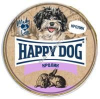 HAPPY DOG Natur Line 125 г ламистер паштет консервы для собак с кроликом 