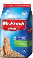 Mr.Fresh SMART 18л/8,4 кг наполнитель для короткошёрстных кошек 