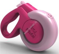 FIDA MARS 5 м до 25 кг рулетка для собак средних пород лента розовая