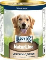 HAPPY DOG Natur Line 970 г консервы для собак с ягненком и рисом 