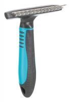 Расчёска-грабли с переменным зубом, 10х15 см, пластиковая ручка