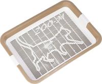 ДАРЭЛЛ ZooM 24х33х5 см туалет для кошек малый с сеткой, бежевый 