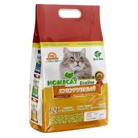 HOMECAT Ecoline Кукурузный 12 л комкующийся наполнитель для кошачьих туалетов 