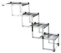 Лестница складная 4-ступенчатая , алюминий/ТПР, ширина: 37 см/высота: до 70 см