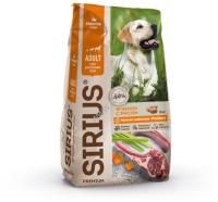 SIRIUS 15 кг сухой корм для взрослых собак ягненок и рис