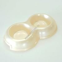 HOMEPET 2х200 мл миска для животных бежевый перламутр
