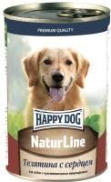 HAPPY DOG Natur Line 410 г консервы для собак телятина с сердцем 