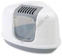 SAVIC NESTOR CORNER 58,5 см х 45,5 см х 40 см туалет угловой для кошек белый серый 