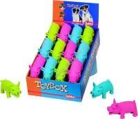 NOBBY 11 см дисплей 24 шт игрушка для собак цветные свинки